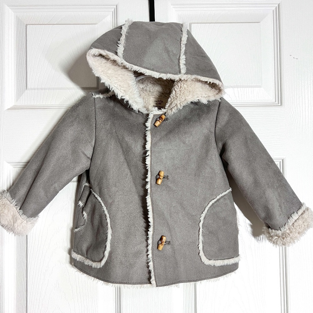 [All for$6-20 ]9-12 ZARA fluffy coat